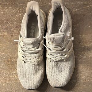 Men’s white adidas ultra boost